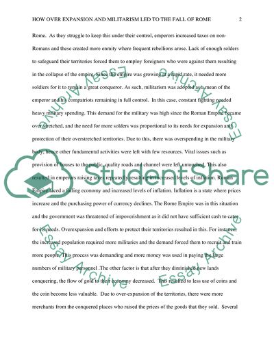 Factors That Led to the Fall of the Roman Empire