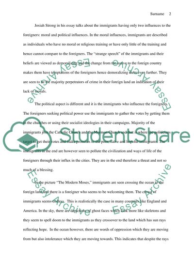 (1) immigration opinions( Analysis paper) and (2) Dorothys diary
