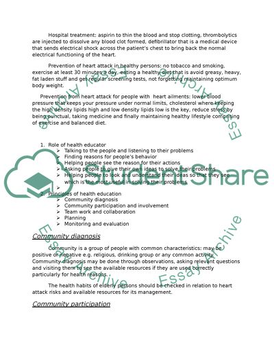 Heart Attacks in Elderly Population