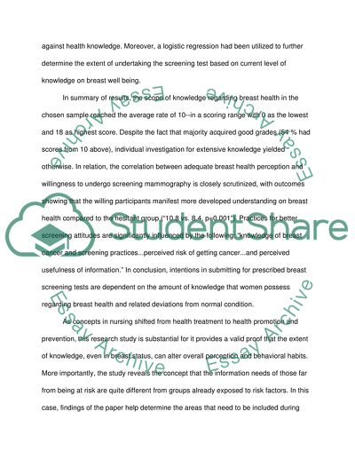 The Information needs of women newly diagnosed with breast cancer