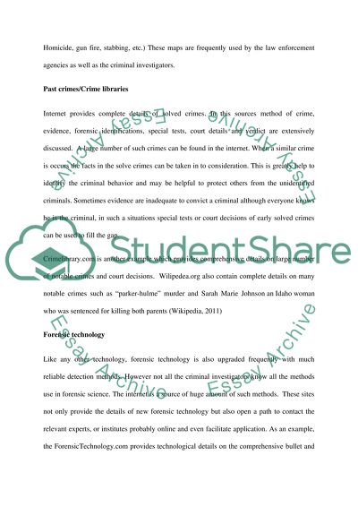 Criminalistics essay picture