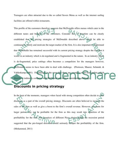 Pricing and Distribution in Marketing Decisions for McDonalds Co