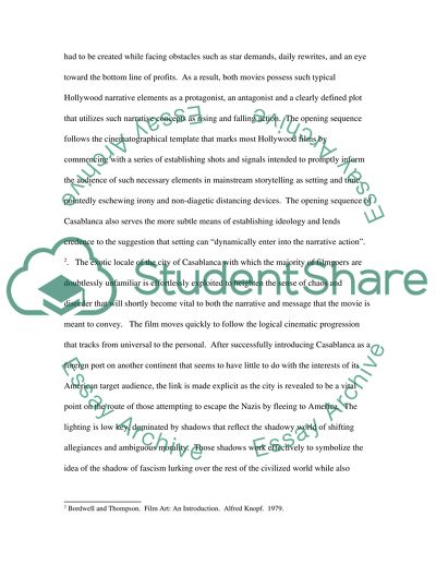 Mise-En-Scene in Classical Hollywood Narratives