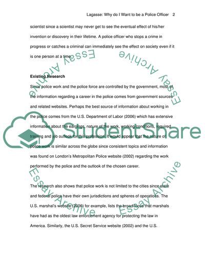 Desire to Be a Police Officer