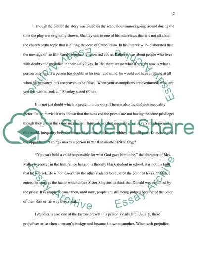 The Impact of Doubt Movie