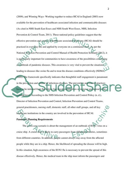 Infection Control: Pandemic Planning
