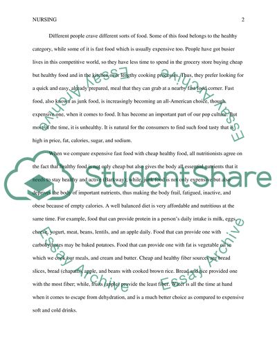 Cheap and Healthy nutritious food