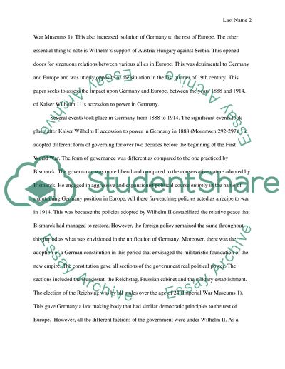 Kaiser Wilhelm II - Emperor of Germany