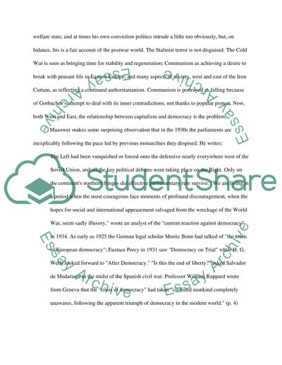 The Dark Continent by Mark Mazower