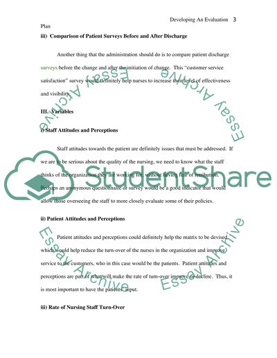 Developing an evaluation plan