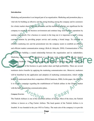 Effective Marketing and Promotional Campaign for Turkish Airlines