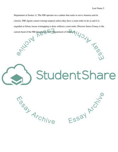 Federal Bureau of Investigation