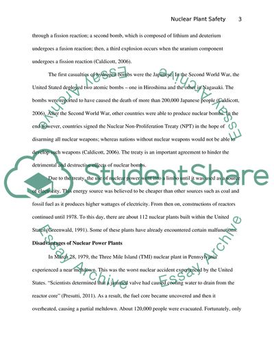 Nuclear Plant Safety