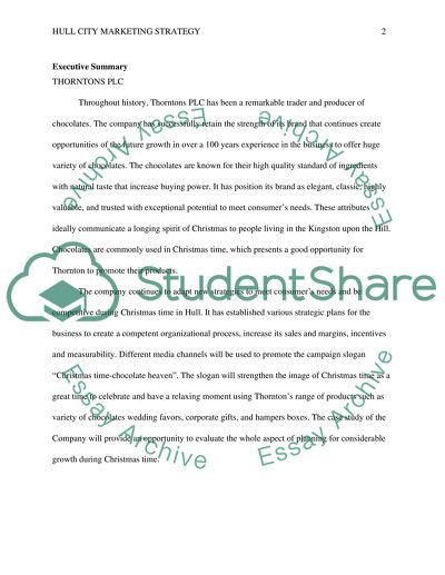 Hull City Marketing Strategy