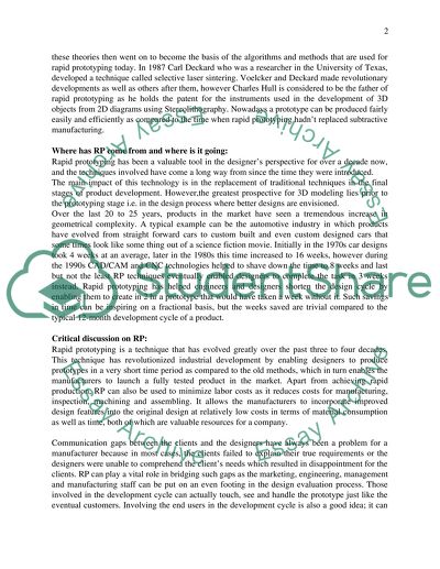 Rapid Prototyping - Definition, Method