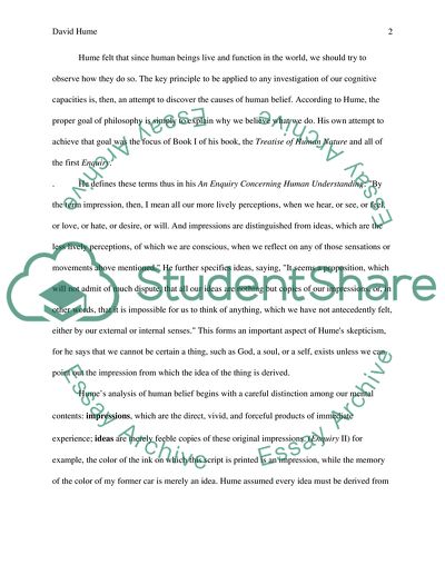 The Philosophical Naturalism Of David Hume