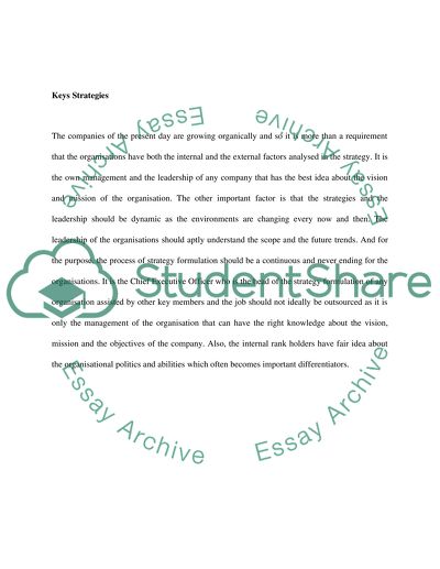 Leadership in corporate strategy