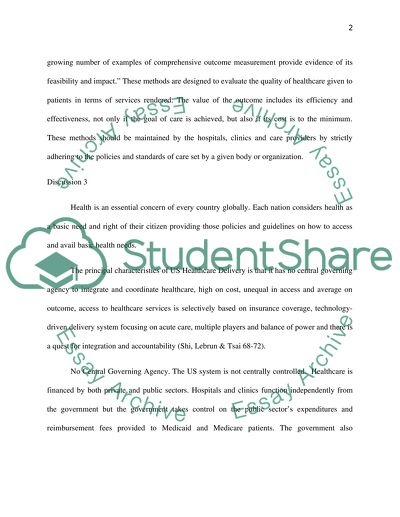 The Issues of the U.S. Health Policy