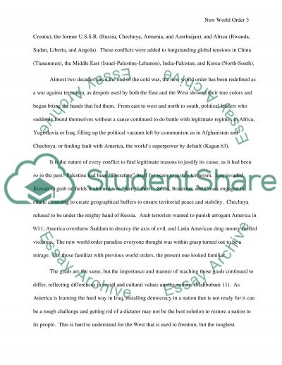 New world order argumentative essay