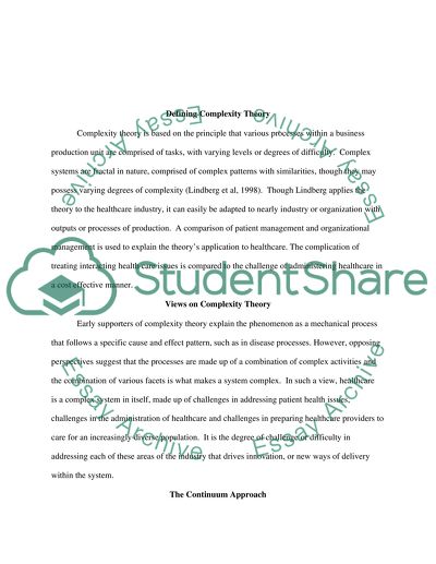 Complexity Theory Article