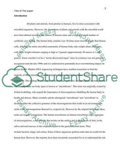 Microbial communities found within the human body