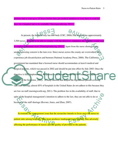 In Focus: The Nurse to Patient Ratio at USC Medical Center in Los Angeles County