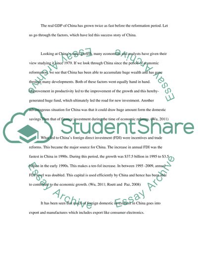 The Rising Economy of China