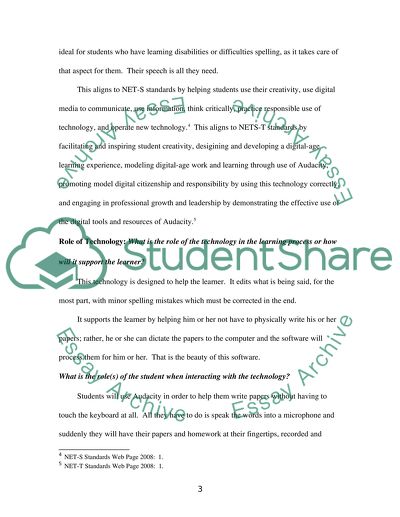 Audacity. The Role Of The Technology In The Learning Process
