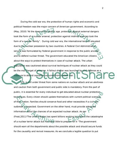 Cold War - USA and USSR