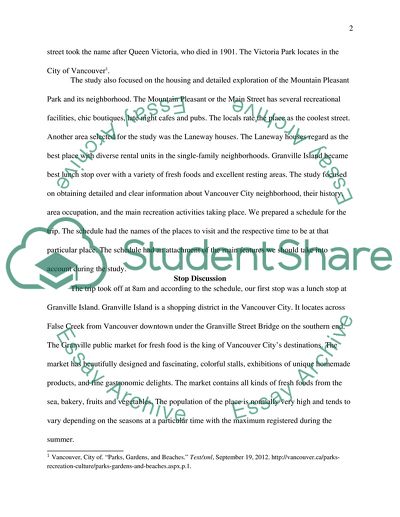 Field Trip to the Mountain Pleasant Park