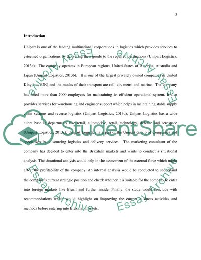 Situational Analysis of Unipart