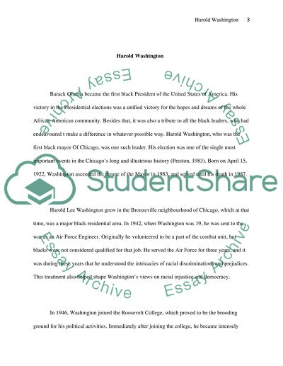 Historical leaders (Harold Washington