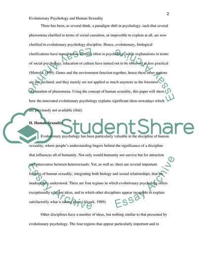 Evolutionary Psychology and Attraction