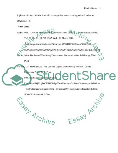 An Adequate Form of Consent