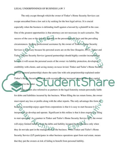 Legal Underpinnings of Business Law