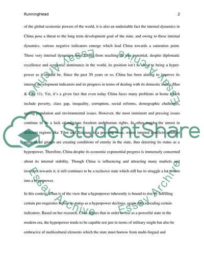 The Patterns of Rising and Fall Amongst Nations