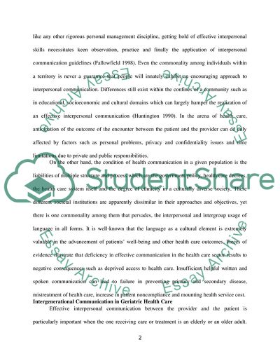 Intergenerational Communication Across Cultures