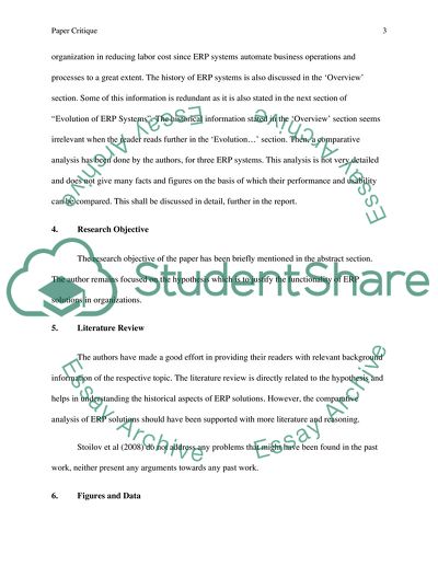 Functional Analysis of Enterprise Resource Planning Systems