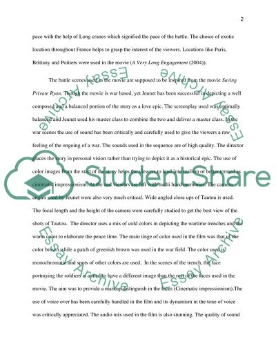 Film Analysis of Jean-Pierre Jeunet