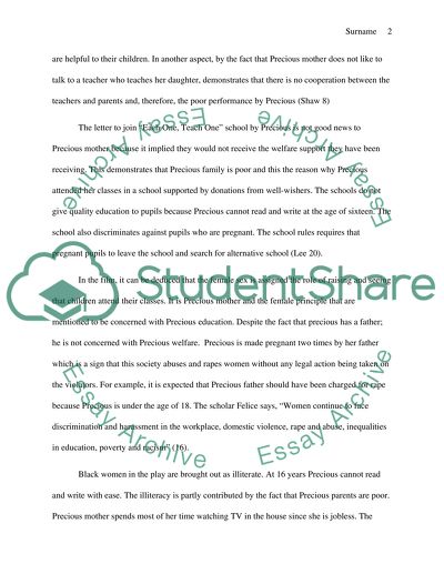 The Film Precious: Race, Gender and Class