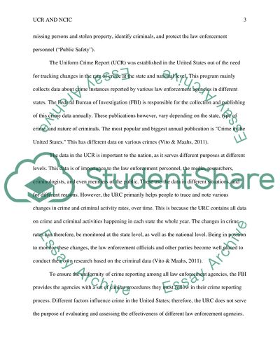 The National Crime Information Center and the Uniform Crime Report