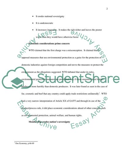 The Role of the World Trade Organization in Globalization