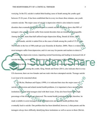 Responsibility of a Critical Thinker