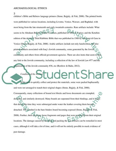 Archeological Ethics