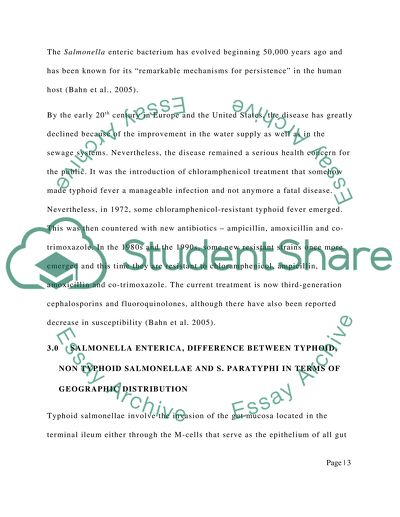 Typhoid fever in children