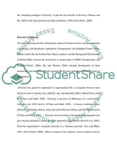 Role of Management in Valuing Cultural Diversity