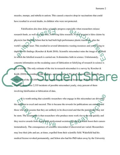 Scientific misconduct