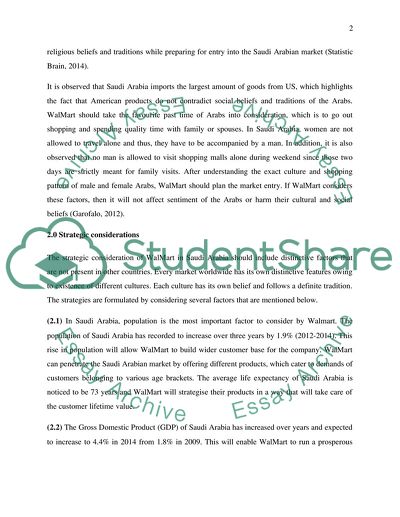 Introducing Walmart into Saudi Arabia