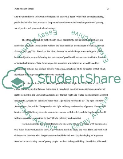 Roles and Responsibilities of Government Towards the Public Health of Citizens