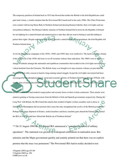 The IRA and the British Army